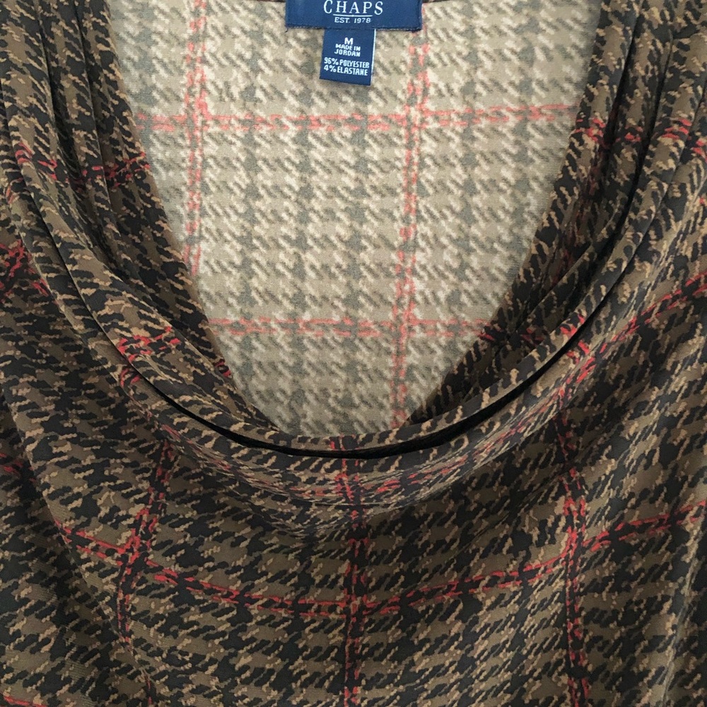Chaps Plaid Top - Picture 2 of 3